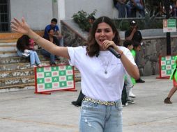 Mónica Magaña inició una ruta de actividades comunitarias para fomentar el deporte, la salud y el consumo local en Zapopan. CORTESÍA.
