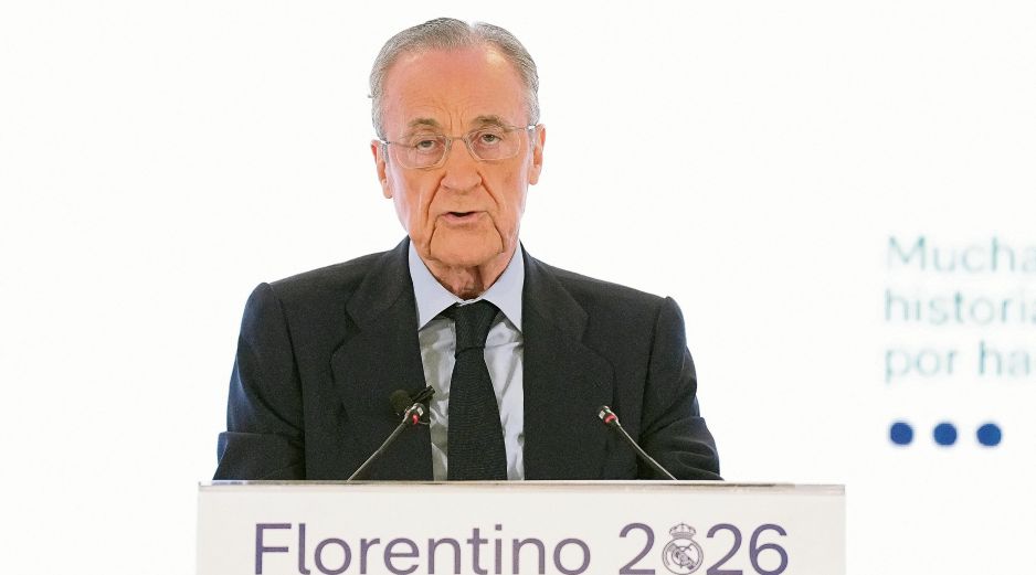Florentino Pérez. El presidente del Real Madrid endureció su postura al llevar el caso “Negreira” ante la UEFA. AFP
