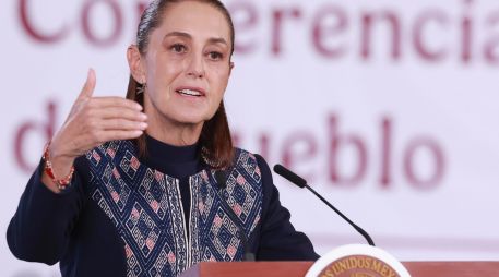 La Mandataria sostuvo que México mantiene la visión de que en España debe reconocerse la grandeza cultural mexicana. EFE/M. Guzmán
