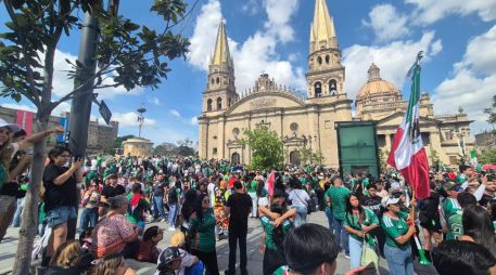 Los aficionados en el Fan Fest Guadalajara superan los 50 mil. EL INFORMADOR / O. GONZALEZ