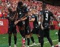 Jonathan David firmó un triplete en la contundente victoria de Canadá por 6-0 sobre Qatar. AFP.