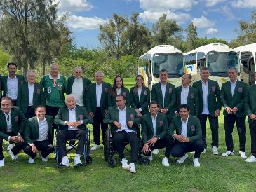 Los embajadores de Guadalajara para la Copa del Mundo respaldaron a la Selección Mexicana y convivieron con la afición antes del duelo ante Corea del Sur. EL INFORMADOR/ L. ASCANIO.