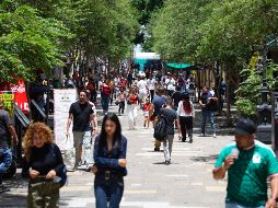 Aficionados y turistas le dan vida al Centro Historico de Guadalajara, beneficiando a comerciantes y restauranteros. EL INFORMADOR/J. Acosta