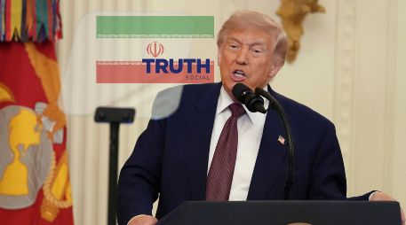 El presidente Donald Trump emitió un par de mensajes en Truth Social en contra de Irán. AP / ARCHIVO