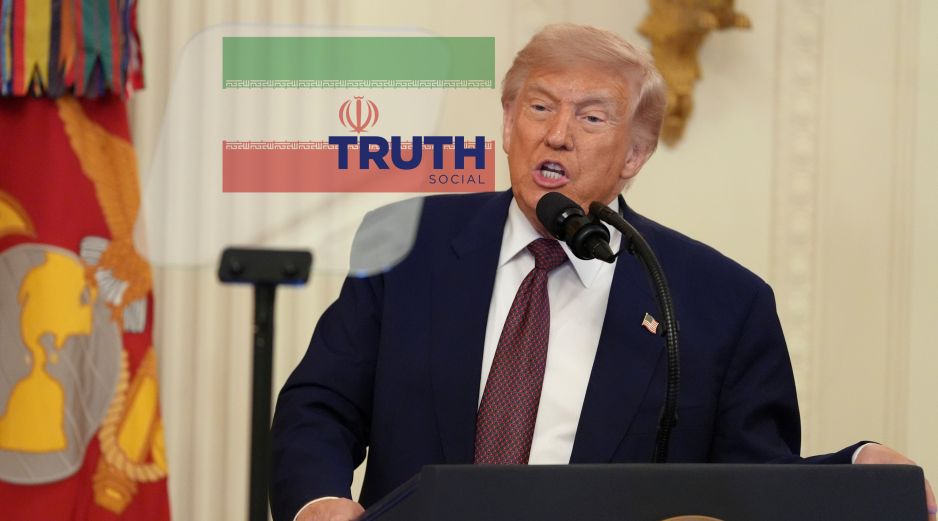 El presidente Donald Trump emitió un par de mensajes en Truth Social en contra de Irán. AP / ARCHIVO