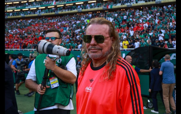 Fher de Maná, durante el partido. EL INFORMADOR / A. Navarro