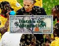 El técnico de Ghana, Carlos Queiroz, habla con sus jugadores durante la pausa de hidratación del partido por el Grupo L del Mundial entre Ghana y Panamá. AP / ARCHIVO