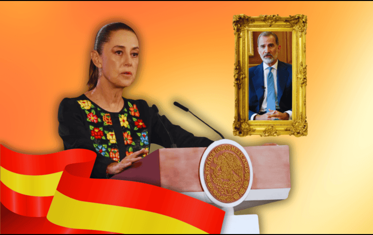 Sheinbaum recordó que el monarca español ya ha realizado declaraciones sobre el tema en el pasado. SUN / F. Rojas / EFE / ARCHIVO