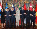 En la reunión, Roberto Velasco subrayó la importancia de la reciente adhesión de México al Tratado de Amistad y Cooperación en el Sudeste Asiático. CORTESÍA/ Secretaría de Relaciones Exteriores