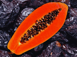 Aunque la papaya es una aliada excelente para la digestión diaria y la prevención de la pesadez, la ciruela gana indiscutiblemente la batalla directa contra el estreñimiento gracias a su combinación única de fibra y sorbitol. ESPECIAL / CANVA