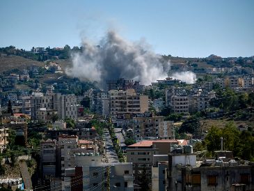 Las miradas están puestas en el sur del Líbano, donde hoy han continuado los bombardeos israelíes. EFE / E. GTIÉRREZ