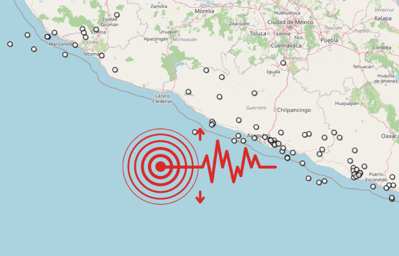 &nbsp;Sismo en Guerrero. ESPECIAL / SSN