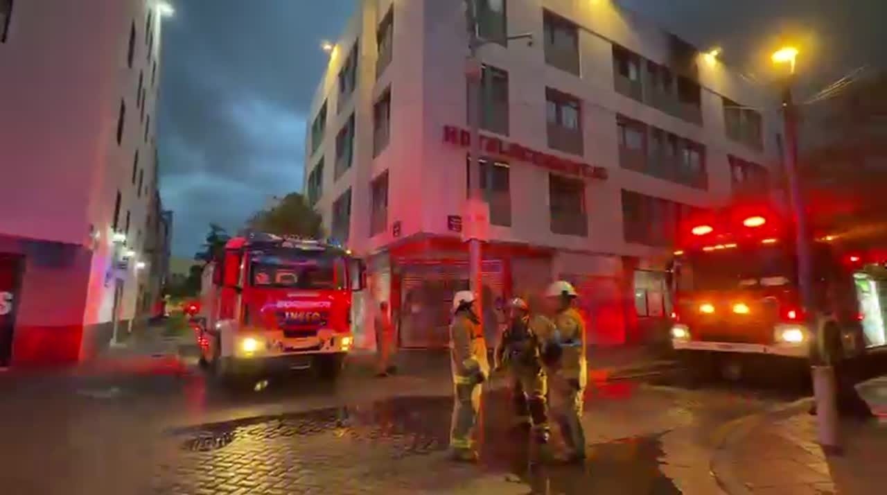 Reportan incendio en la habitación de un hotel en el Centro de Guadalajara