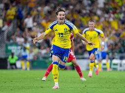 Suecia lidera el grupo F con 3 puntos, producto de una victoria 5-1 sobre Túnez. EFE/A. Jiménez