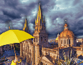 La probabilidad de lluvia para hoy supera el 90%, afectando a diversos municipios del occidente. ESPECIAL / CANVA