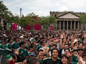 La capital de Jalisco prácticamente duplica el alcance de Los Ángeles y Monterrey, dos de las sedes con mayor actividad en redes sociales durante la Copa del Mundo. AFP / R. Rosas