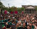 La capital de Jalisco prácticamente duplica el alcance de Los Ángeles y Monterrey, dos de las sedes con mayor actividad en redes sociales durante la Copa del Mundo. AFP / R. Rosas