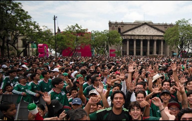 La capital de Jalisco prácticamente duplica el alcance de Los Ángeles y Monterrey, dos de las sedes con mayor actividad en redes sociales durante la Copa del Mundo. AFP / R. Rosas