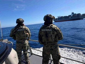 La Marina también localizó y aseguró 137 kilos de cocaína en el puerto de Lázaro Cárdenas, Michoacán. SUN/ESPECIAL