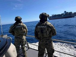 La Marina también localizó y aseguró 137 kilos de cocaína en el puerto de Lázaro Cárdenas, Michoacán. SUN/ESPECIAL