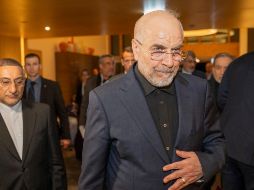 Mohammed Bagher Ghalibaf, presidente del Parlamento Islámico de Irán y jefe negociador iraní a su llegada al complejo de Bürgenstock, en Suiza. EFE/U. Flueeler