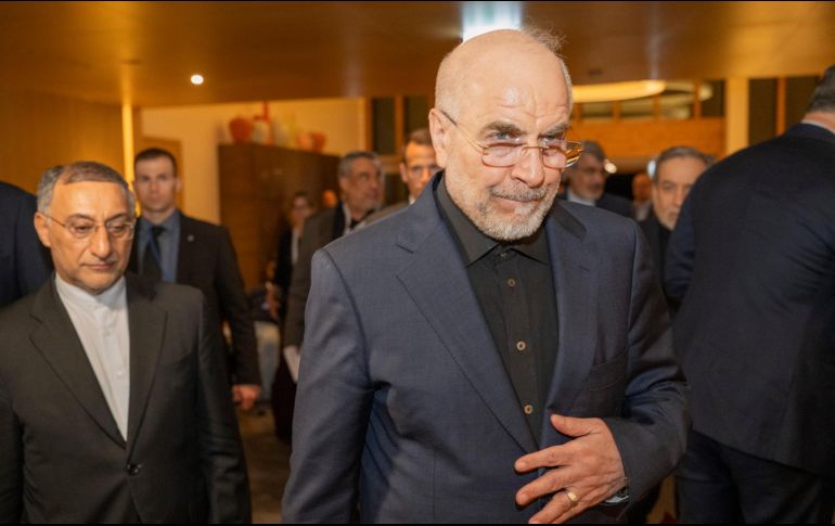 Mohammed Bagher Ghalibaf, presidente del Parlamento Islámico de Irán y jefe negociador iraní a su llegada al complejo de Bürgenstock, en Suiza. EFE/U. Flueeler