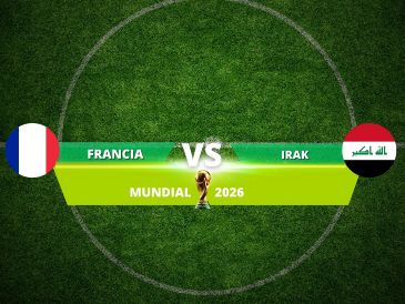 Francia e Irak se enfrentan en un duelo que puede comenzar a definir el panorama del Grupo I en la Copa del Mundo 2026. ESPECIAL / CANVA