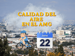 De acuerdo con la SEMADET, este lunes 22 de junio el AMG se encuentra el AMG libre de contingencia ambiental. EL INFORMADOR / ARCHIVO