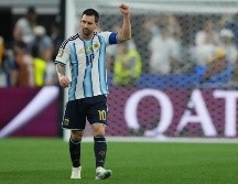 Lionel Messi escribió otro capítulo en su carrera al marcar sus goles 17 y 18 en Copas del Mundo. EFE / J. McWhorter