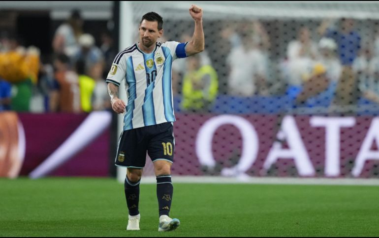 Lionel Messi escribió otro capítulo en su carrera al marcar sus goles 17 y 18 en Copas del Mundo. EFE / J. McWhorter