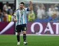 Lionel Messi escribió otro capítulo en su carrera al marcar sus goles 17 y 18 en Copas del Mundo. EFE / J. McWhorter