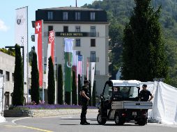 Irán, Estados Unidos y los mediadores estuvieron toda la noche del domingo en el complejo turístico de Bürgenstock, Suiza intentando llegar a un acuerdo de paz. XINHUA/L. YI