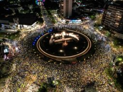 La Minerva se vistió de amarillo con los aficionados de Colombia. EL INFORMADOR / A.NAVARRO
