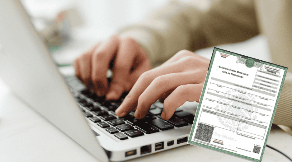 Con este sistema, las personas ya no tendrán que trasladarse hasta el Estado donde fueron registradas para iniciar el procedimiento, ya que todo el proceso podrá gestionarse de forma digital. CANVA / GOBIERNO DE MÉXICO