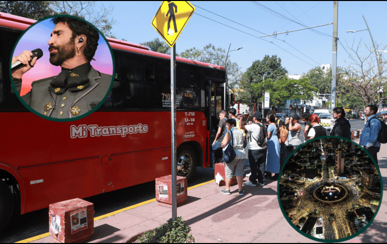 Transporte Público en Jalisco modifica rutas por partidos y concierto de Alejandro Fernández. EL INFORMADOR / ARCHIVO / CANVA