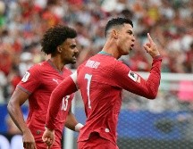 CR7 anota al inicio del partido vs Uzbekistán y amplía su récord de anotaciones en Mundiales. EFE / S. Wasson