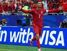 Cristiano Ronaldo es el primer futbolista en marcar en seis ediciones distintas de la Copa del Mundo. EFE / M. A. Lopes