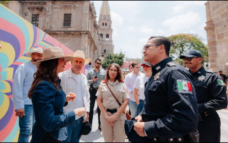 Verónica Delgadillo reiteró el llamado para que los tapatíos hagan suyo el espacio público y convivan con orden. ESPECIAL