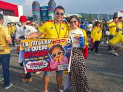 La pareja vivió una experiencia inolvidable en México, marcada por la pasión futbolera y la hospitalidad tapatía. EL INFORMADOR/ A. RODRÍGUEZ.