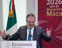 Ebrard declaró que la redacción de los textos de los acuerdos que tendrán México y Estados Unidos se espera tener en el mes de julio. EFE/S. Gutiérrez