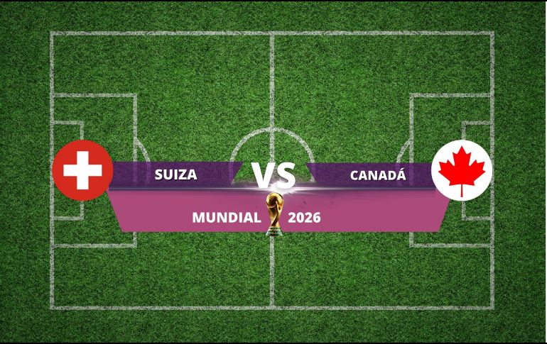 Suiza y Canadá disputarán un encuentro clave para definir el primer lugar del Grupo B en la Copa del Mundo 2026. ESPECIAL / CANVA