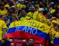 Entre cánticos, lluvia, emoción y un gol liberador, los seguidores cafeteros firmaron una noche de hermandad y futbol en Guadalajara. EL INFORMADOR/ J. ACOSTA.