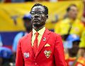 "Lumumba Vea" se robó las miradas de los asistentes en el Estadio Guadalajara. Este aficionado congoleño tiene una tradición única: permanece completamente inmóvil durante los partidos, con el brazo en alto, emulando a la estatua de Patrice Lumumba, héroe de la independencia de su país. EL INFORMADOR / A. Navarro