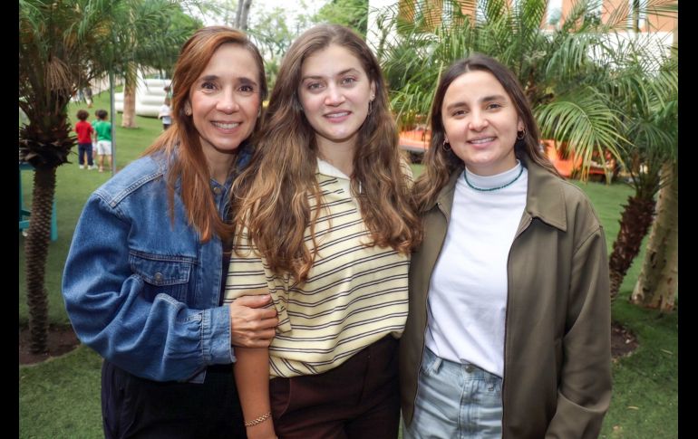 Regina Ramírez Murillo, María Hernández y Briseida Medina. GENTE BIEN JALISCO / Cumpleaños Santino