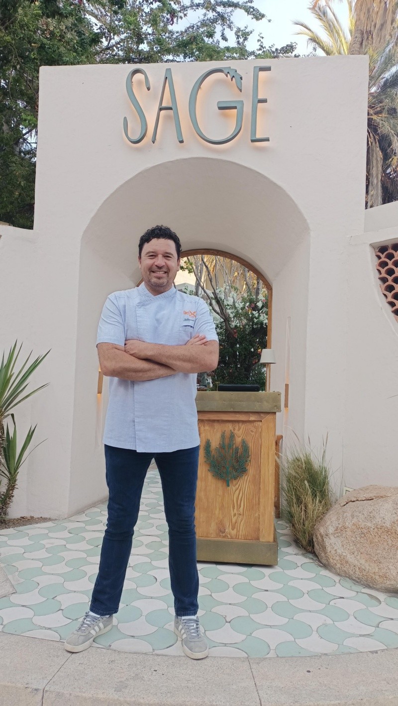 El chef Guillermo J. Gómez &nbsp;creador del concepto Sage en San José del Cabo