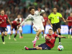 Con apenas 22 años y experiencia en Europa, Mateo Chávez parece estar listo para asumir un papel protagónico en el presente y futuro de la Selección Mexicana. EFE/ I. Esquivel