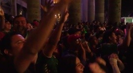 Celebraciones en el Centro Histórico de Guadalajara por el Mundial 2026. ESPECIAL
