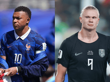 Kylian Mbappé de la Selección francesa y Erling Haaland, de la Noruega le dan un sabor aún más picante al compromiso de este viernes. IMAGO7/ARCHIVO