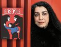 Foto tomada en 2007 a Marjane Satrapi, quien posa junto a una edición de su libro “Persépolis”. ESPECIAL