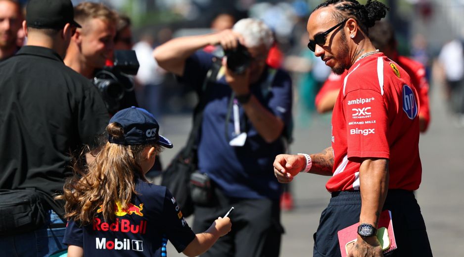 Lewis Hamilton. El piloto de Ferrari llega a Austria  motivado tras su victoria en Barcelona y con la misión de recortar los puntos que lo separan del líder Kimi  Antonelli EFE/A. Szilagyi